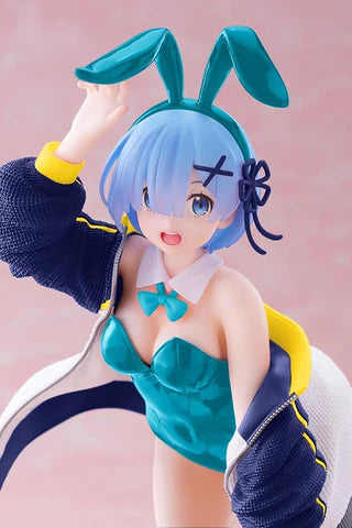 Taito Re:Zero Starting Life in Another World Colorful Figure Rem Jumper Bunny Ver. Renewal