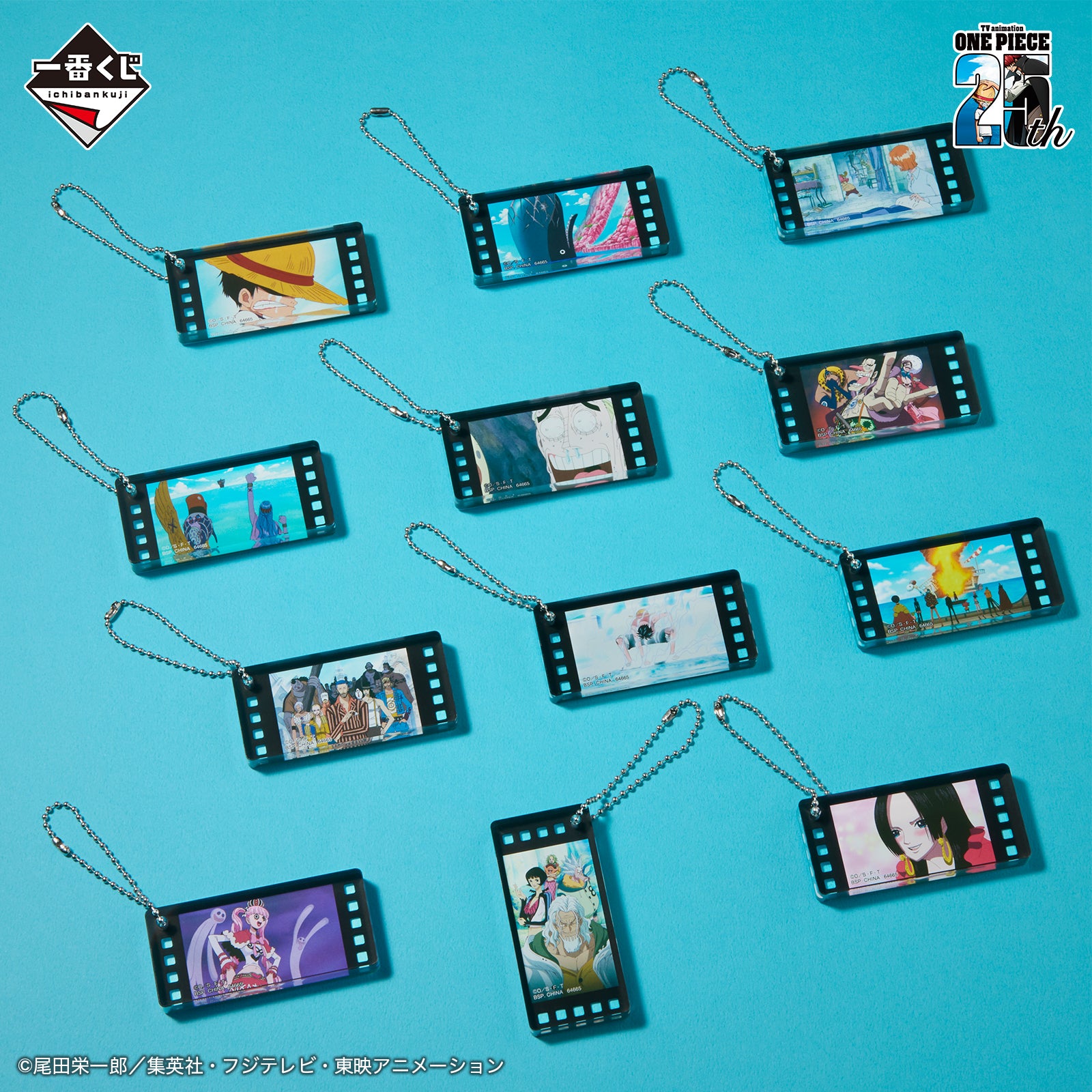 Ichibankuji ONE PIECE TV Anime 25th Anniversary ~The Road to Pirate King~Prize G ONE PIECE History Acrylic Charm (Set of 24)