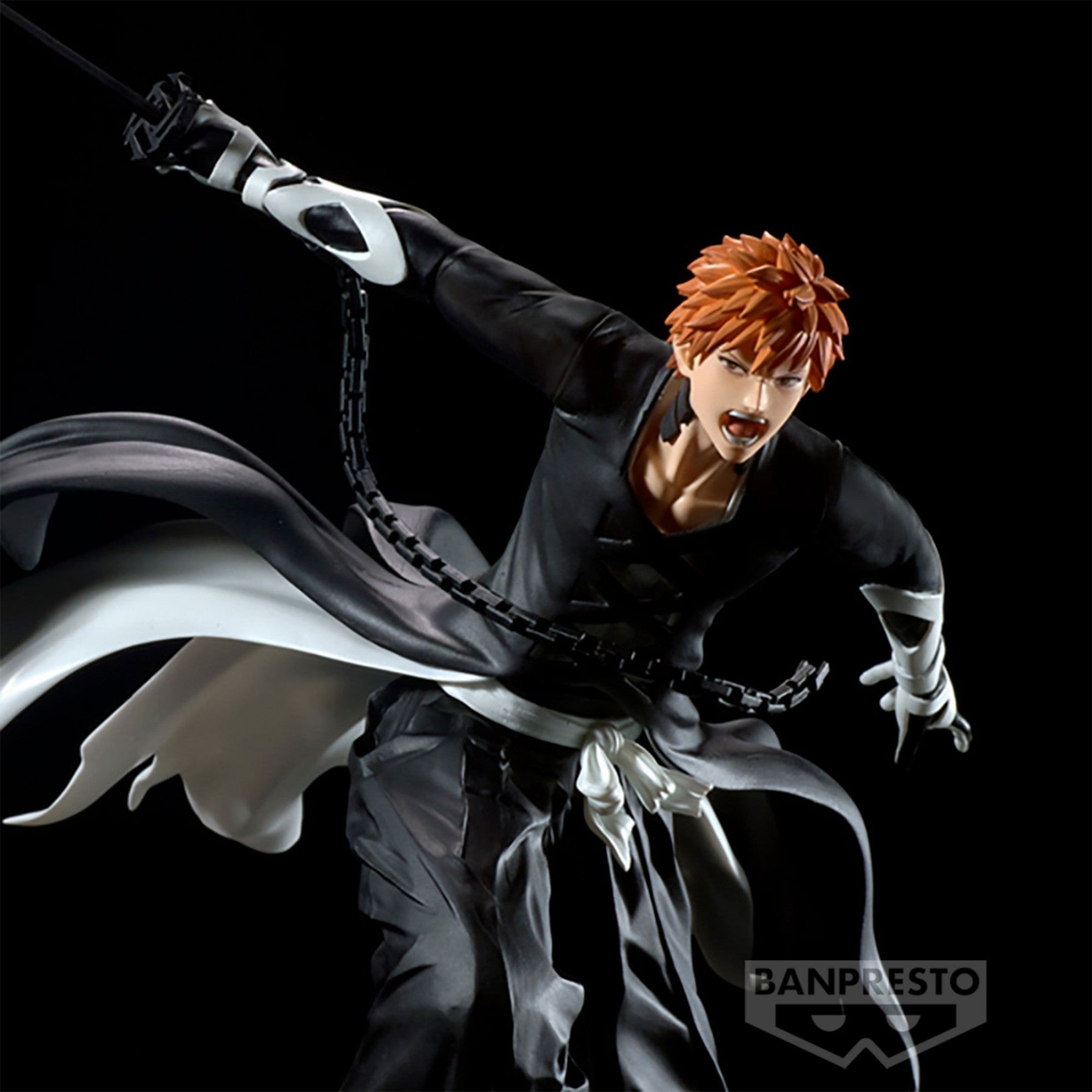 Description
Get ready for battles in the spirit world! Channel the incredible energy of BLEACH with the Ichigo Kurosaki Vibration Stars Prize Figure. With his Zanpakuto at the ready, Ichigo embodies the essence of a Soul Reaper. The figure's dynamic pose and vivid colors capture the intensity of the series, making it a fantastic addition to any BLEACH collection.

Details:

Size: Approx TBD inches tall
Material: ABS, PVC
Manufacturer: Bandai Spirits