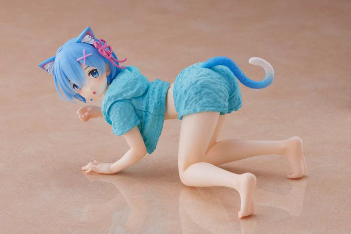 Taito Re:Zero Starting Life in Another World Rem Cat room wear ver. Desktop Cute Figure 13cm