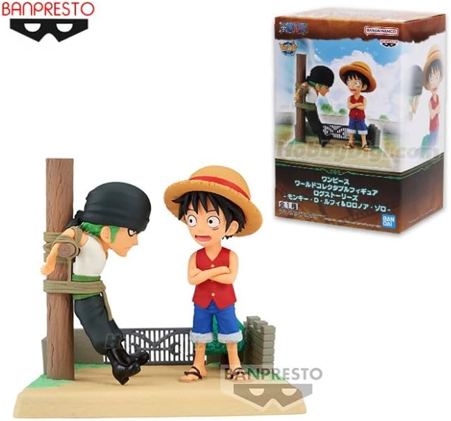 Banpresto - ONE PIECE WORLD COLLECTABLE FIGURE LOG STORIES -MONKEY.D.LUFFY&RORONOA ZORO-