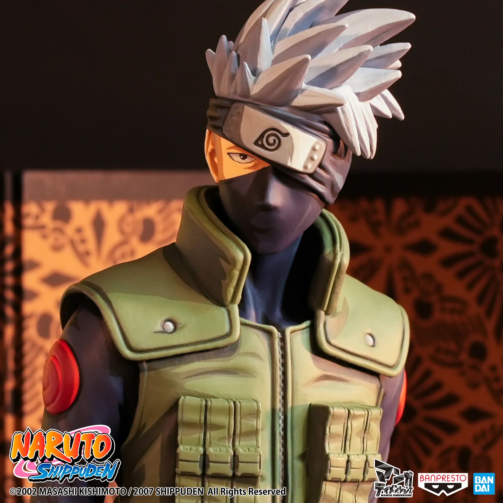 BANPRESTO NARUTO GRANDISTA SHIPPUDEN HATAKE KAKASHI MANGA DIMENSIONS FIGURE BP18663 29CM