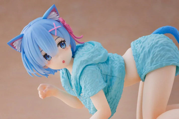 Taito Re:Zero Starting Life in Another World Rem Cat room wear ver. Desktop Cute Figure 13cm