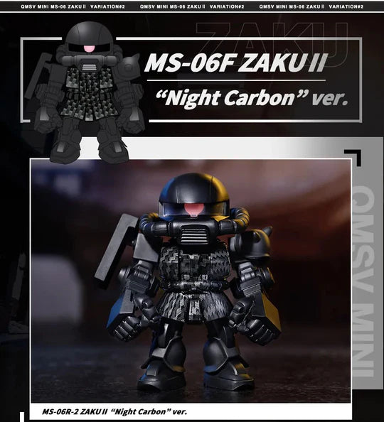 Bandai Namco QMSV MINI Zaku II MS-06 SD GUNDAM Figure Variation #2 Series (Full case of 8)