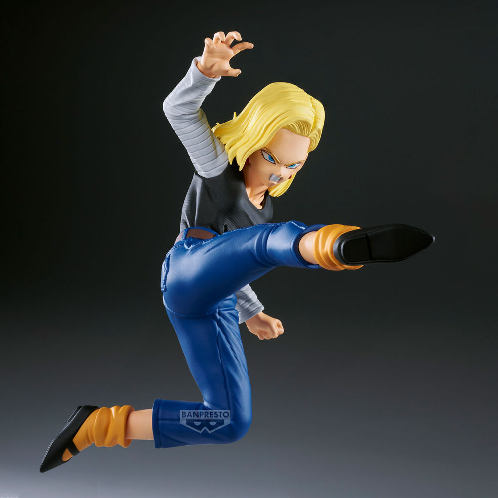 BANPRESTO Dragon Ball Z Match Makers Mighty Mask & Android 18 & Mr. Satan figure 13cm & 11-8cm Set of 2)