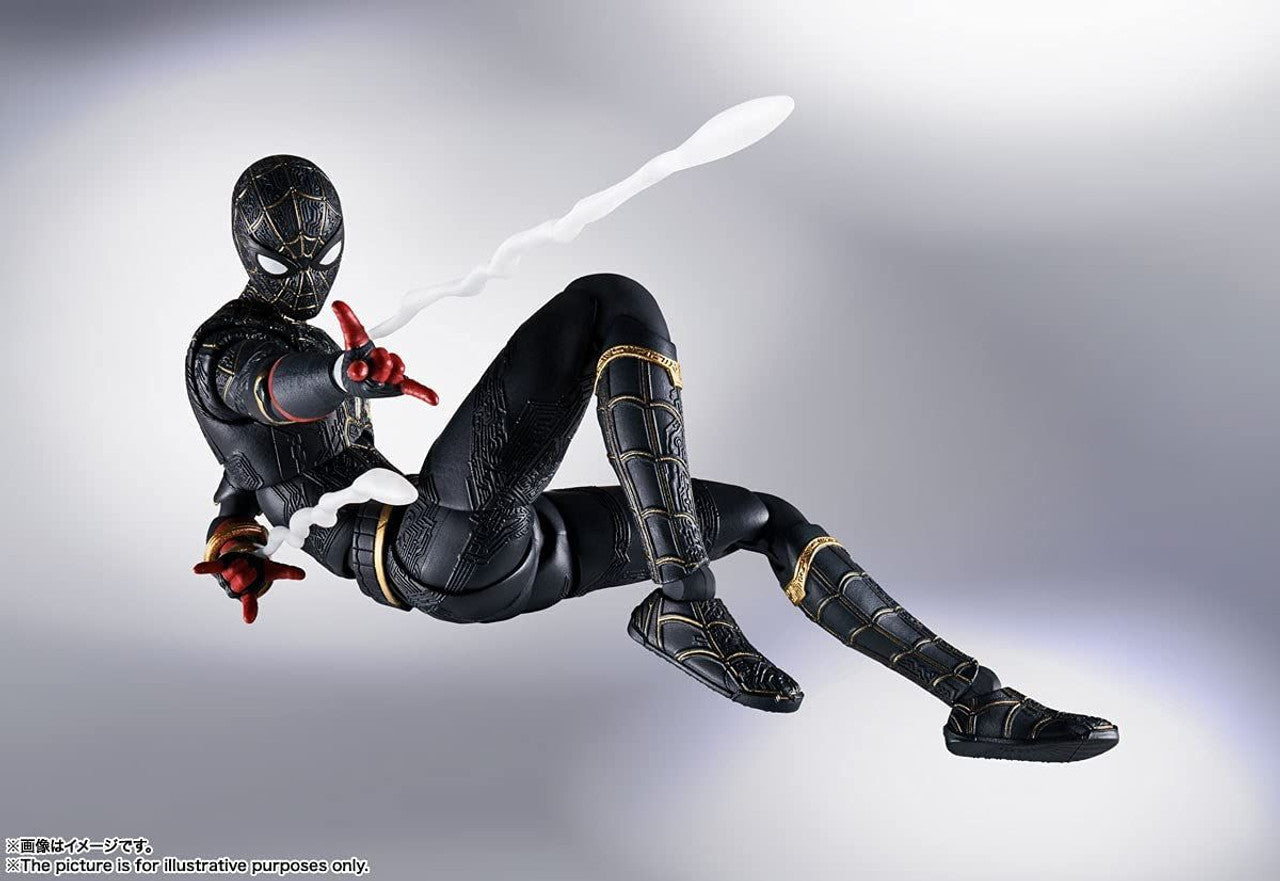 Bandai S.H. Figuarts Spider-Man Black & Gold Suit Figure (Spider-Man: No Way Home)