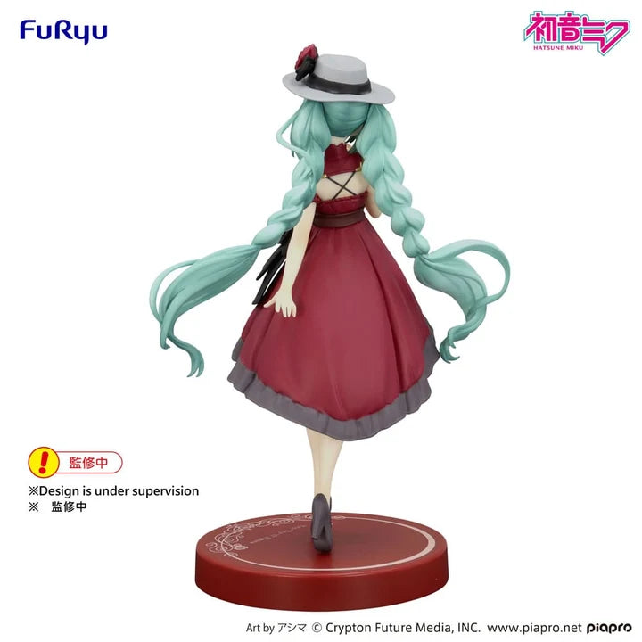 FuRyu Hatsune Miku Trio-Try-iT -  Hatsune Miku Outing Dress Red Ver. 19cm