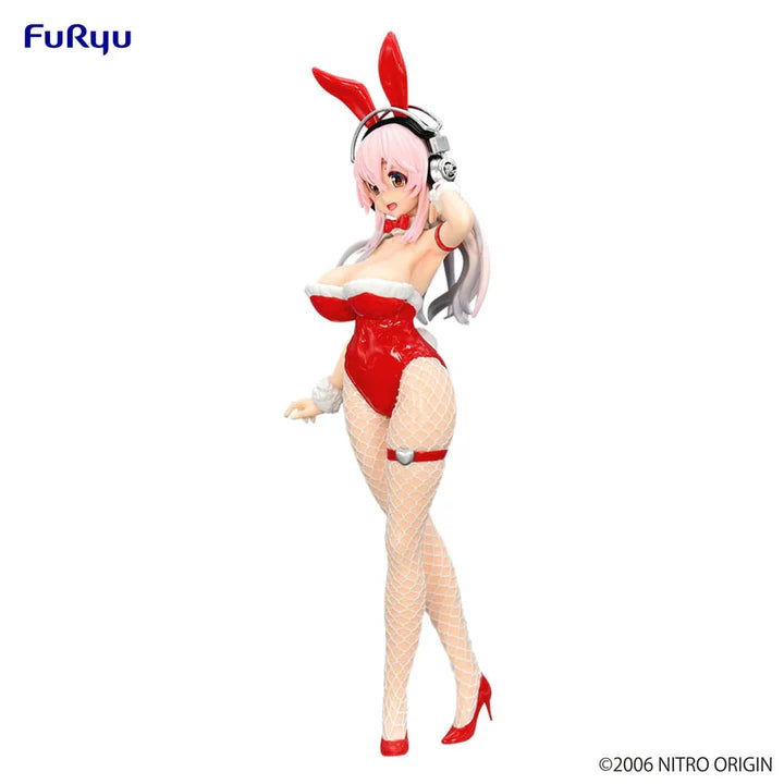 Furyu Super Sonico BiCute Bunnies PVC Statue Red Color Ver. 30cm