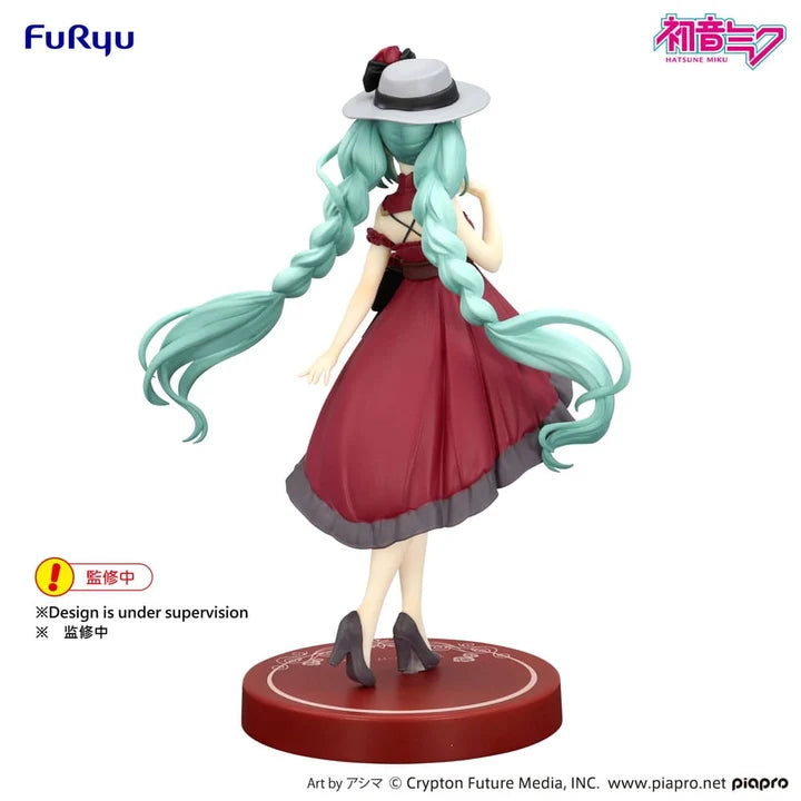 FuRyu Hatsune Miku Trio-Try-iT -  Hatsune Miku Outing Dress Red Ver. 19cm