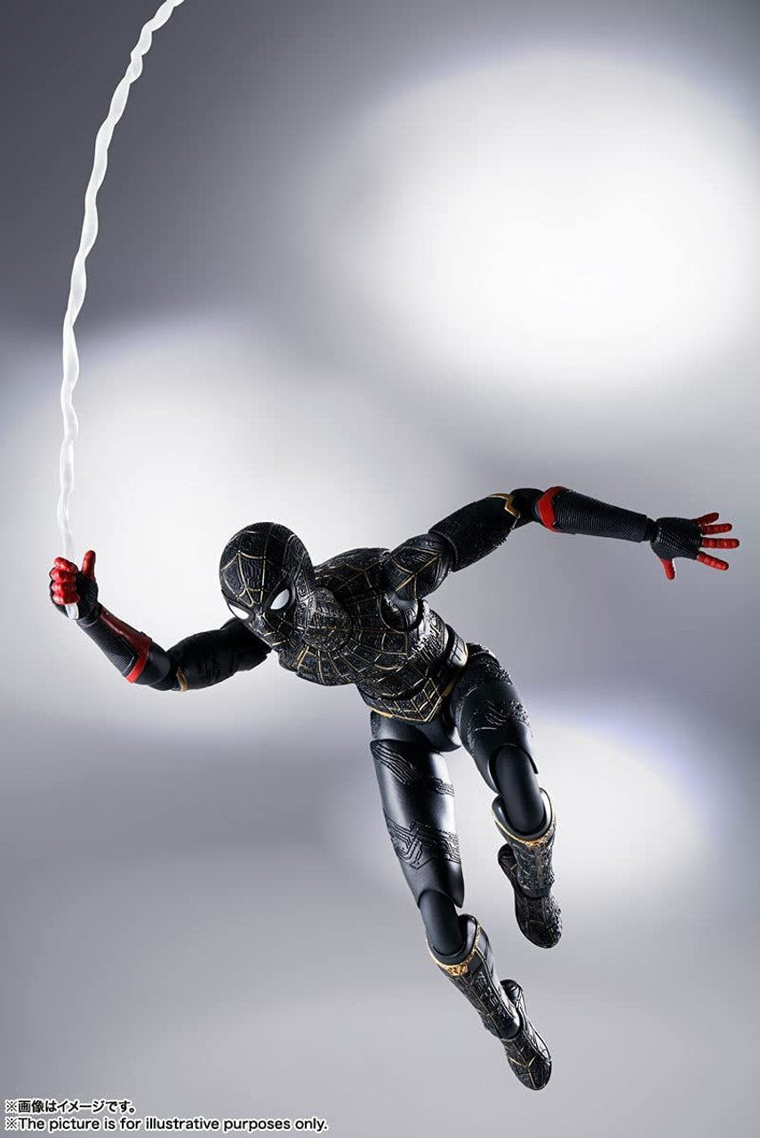 Bandai S.H. Figuarts Spider-Man Black & Gold Suit Figure (Spider-Man: No Way Home)