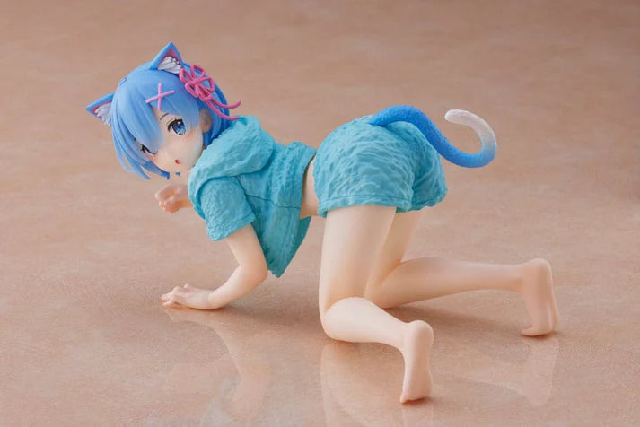 Taito Re:Zero Starting Life in Another World Rem Cat room wear ver. Desktop Cute Figure 13cm