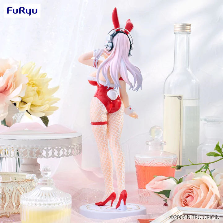 Furyu Super Sonico BiCute Bunnies PVC Statue Red Color Ver. 30cm