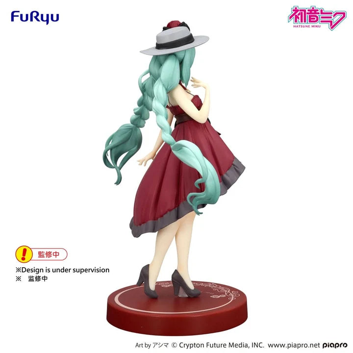 FuRyu Hatsune Miku Trio-Try-iT -  Hatsune Miku Outing Dress Red Ver. 19cm