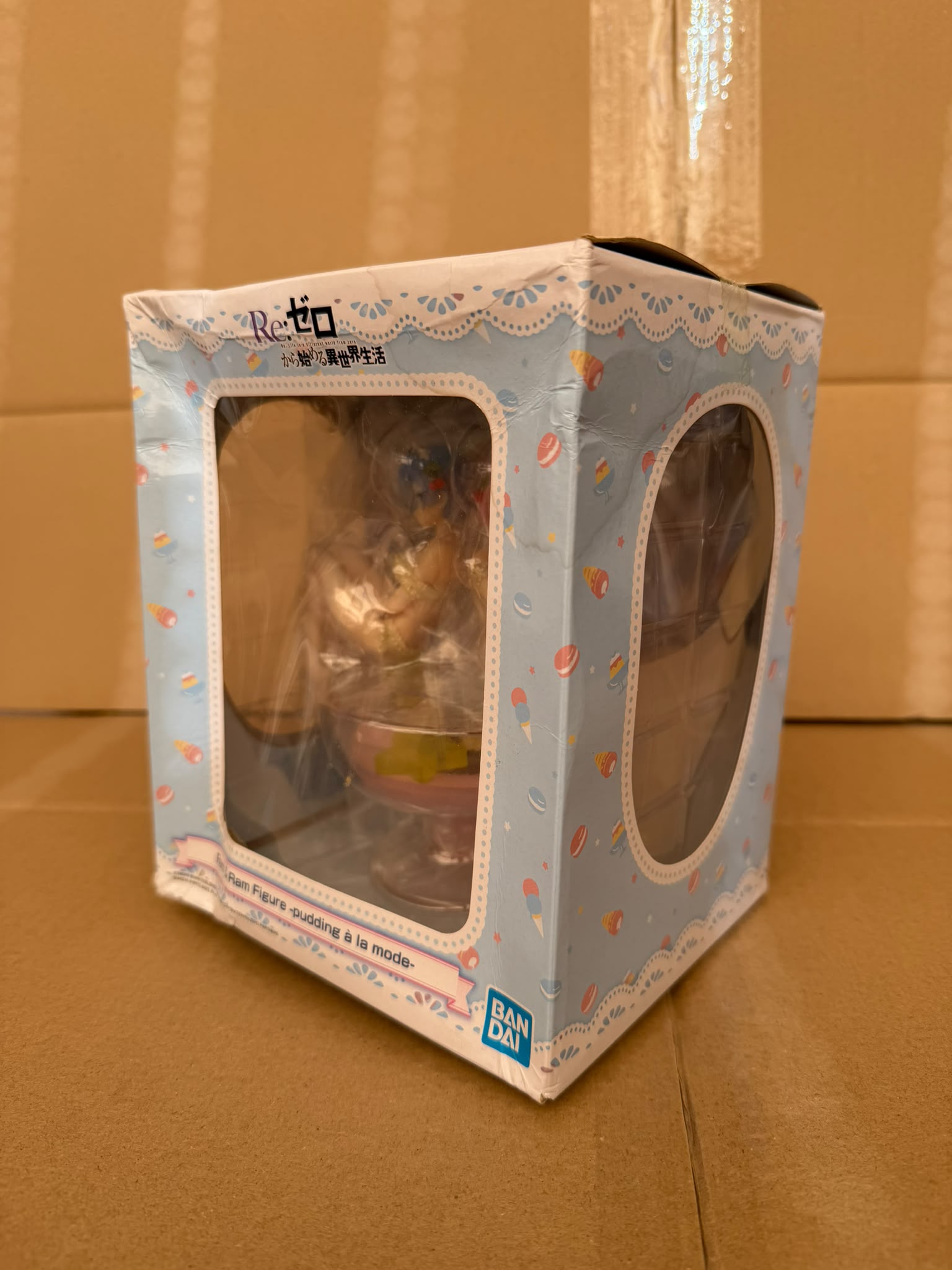 [Damaged Box] Item A Banpresto ReZero Rem & Ram Figure-Pudding À La Mode- 12cm