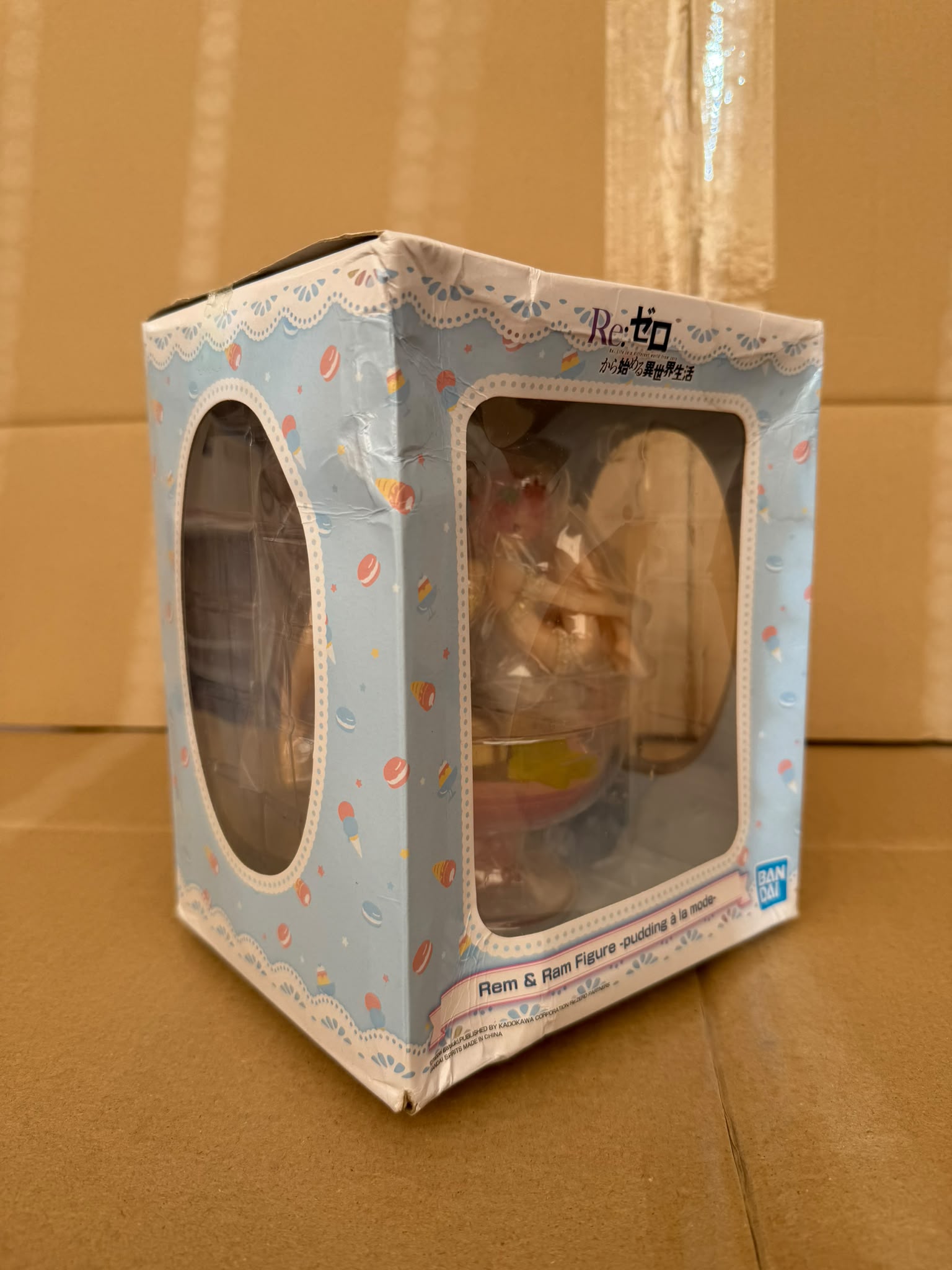 [Damaged Box] Item A Banpresto ReZero Rem & Ram Figure-Pudding À La Mode- 12cm