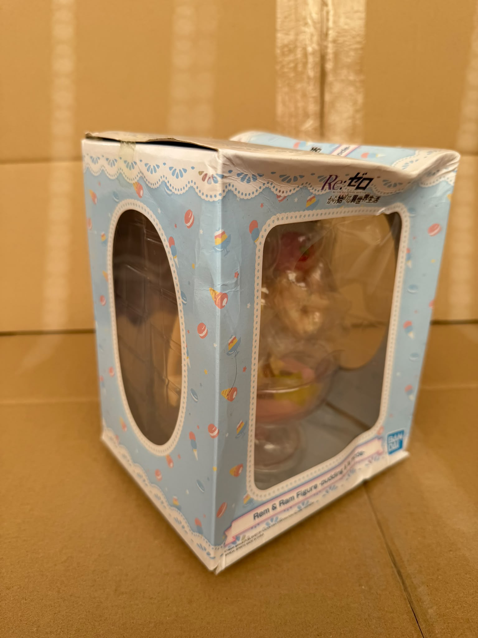[Damaged Box] Item B Banpresto ReZero Rem & Ram Figure-Pudding À La Mode- 12cm