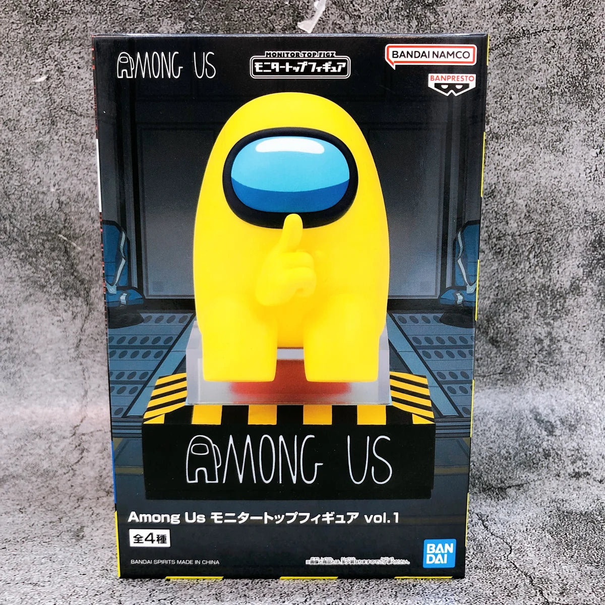 BANPRESTO Among Us Yellow Monitor Top Figure vol.1  10cm