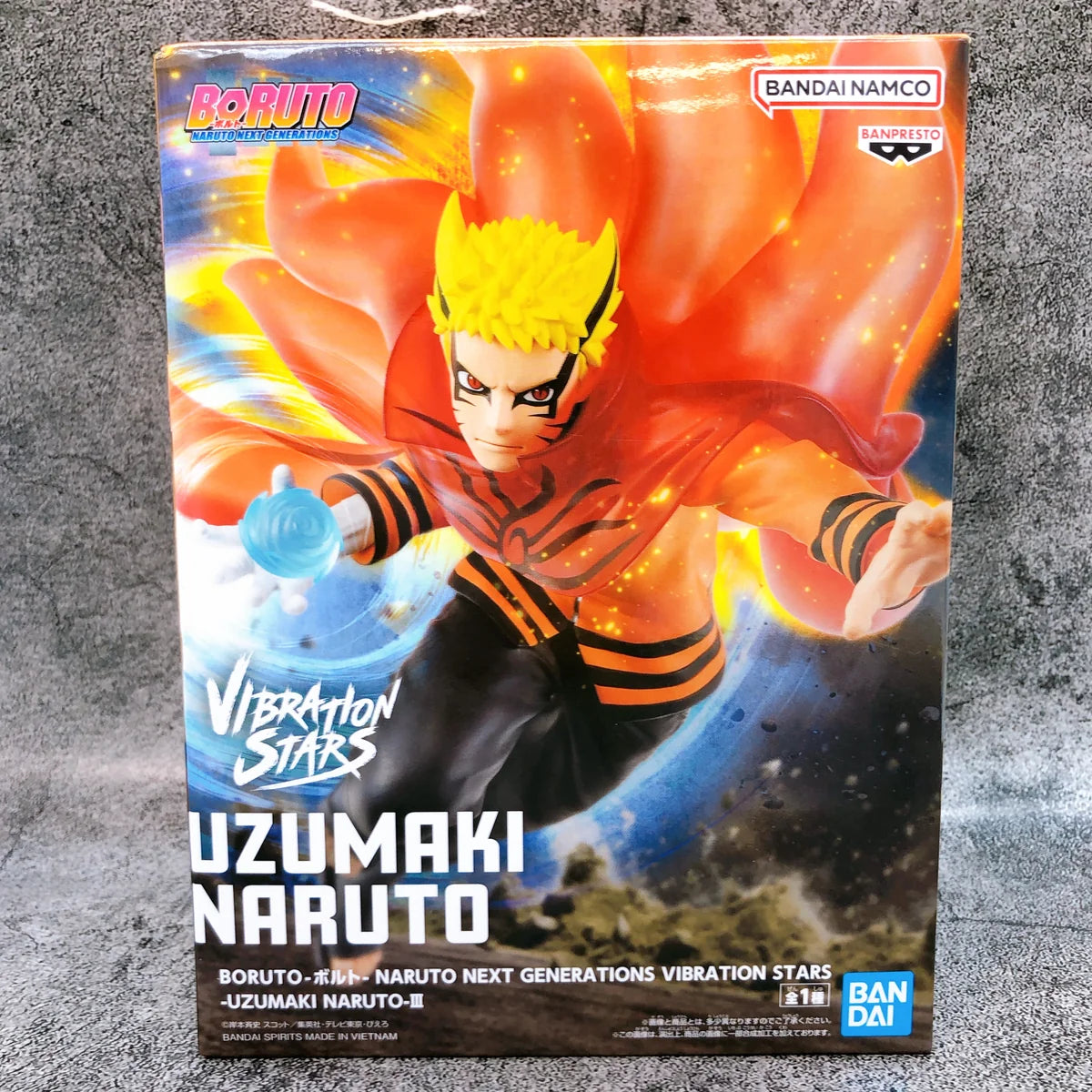 Banpresto Boruto Naruto Uzumaki III Vibration Stars 21cm figure