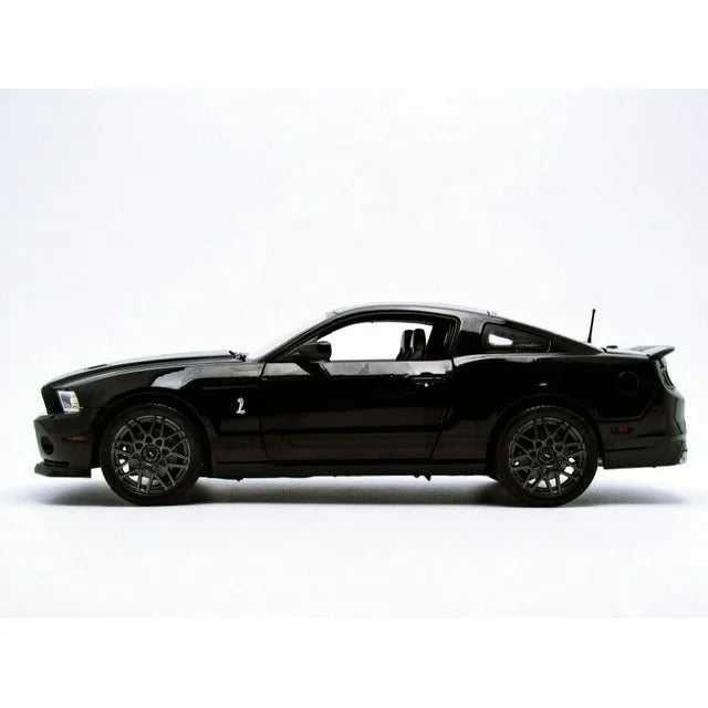 black shelby gt500 diecast car model