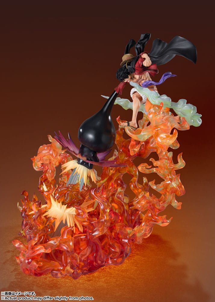 monkey d luffy inferno pistol figure