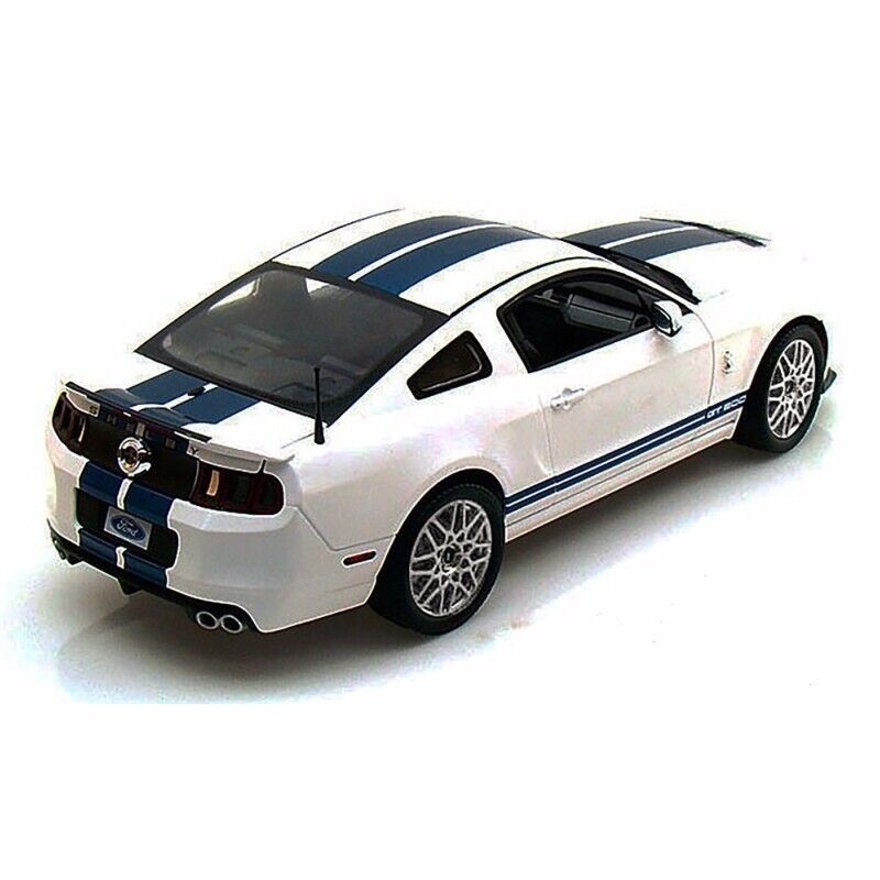 white blue stripes ford shelby gt500 car model